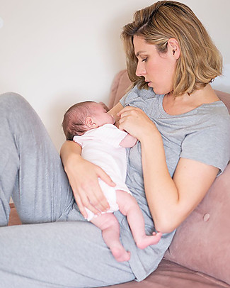 Seraphine Pigiama Premaman e Allattamento Grigio Priyanka Pigiami