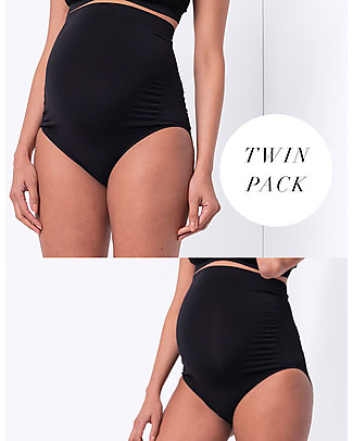 Seraphine Slip Premaman a Vita Alta in Bambù Quinlan - set da Due Pezzi Slip