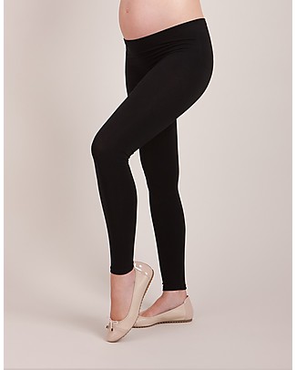 Seraphine Tammy - Leggings in Bambù Premaman Senza Cuciture Nuovo Modello - Nero (anche per l’attività fisica!) Leggings