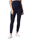 Seraphine Tammy Leggings Premaman Sopra la Pancia - Bambù Senza Cuciture - Blu Leggings