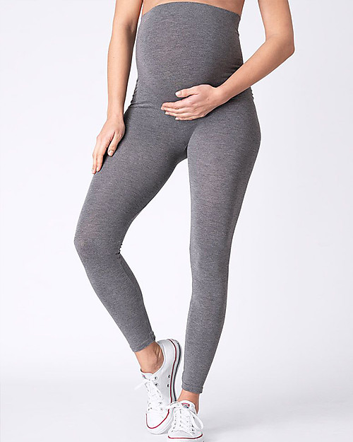 Seraphine Tammy Leggings Premaman Sopra la Pancia - Bambù Senza Cuciture - Grigio Leggings