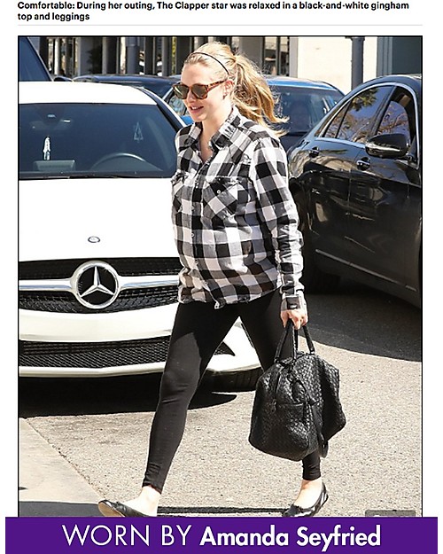 Seraphine Tammy Leggings Premaman Sopra la Pancia - in Bambù Senza Cuciture - Neri Leggings