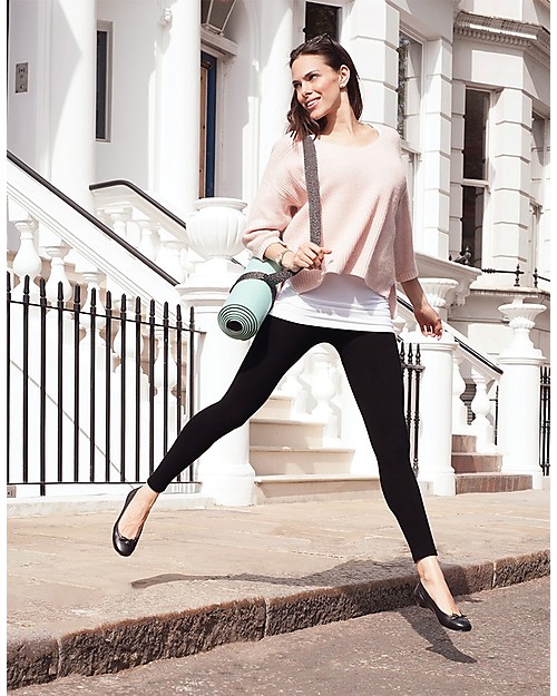 Seraphine Tammy Leggings Premaman Sopra la Pancia - in Bambù Senza Cuciture - Neri Leggings