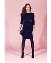 Seraphine Tessa Maternity Shift Dress - Black Tessa - Abito Tubino Premaman - Nero Vestiti_