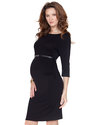 Seraphine Tessa Maternity Shift Dress - Black Tessa - Abito Tubino Premaman - Nero Vestiti_