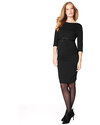 Seraphine Tessa Maternity Shift Dress - Black Tessa - Abito Tubino Premaman - Nero Vestiti_