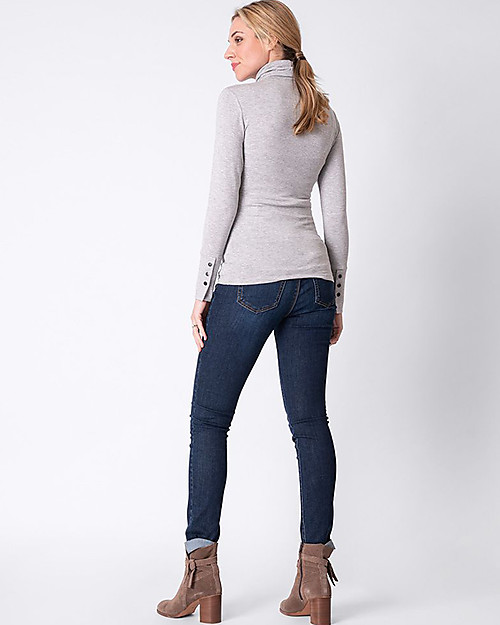 Seraphine Top Dolcevita Premaman e Allattamento Ember - Grigio - Bambù T-shirt