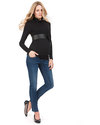 Seraphine Top Dolcevita Premaman e Allattamento in Bambù Rosie Nero (Fibra naturale e apertura da allattamento) T-shirt