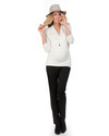 Seraphine Top Premaman e Allattamento - Scollo a V Incrociato - Avorio T-shirt