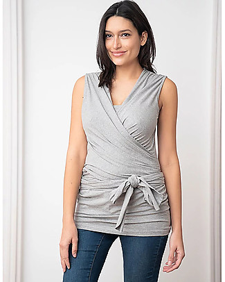 Seraphine Top Premaman e Portabèbè Pelle a Pelle Winifrid - Grigio Top