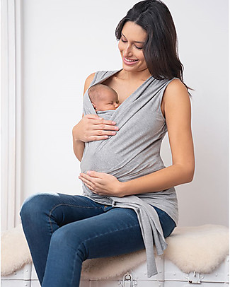 Seraphine Top Premaman e Portabèbè Pelle a Pelle Winifrid - Grigio Top