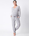 Seraphine Tuta Premaman Olympia - Grigio Chiaro Melange Pantaloni Lunghi
