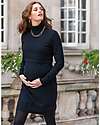 Seraphine Vestito Premaman e Allattamento Celia a Collo Alto - Nero - Cotone Vestiti_