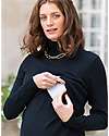 Seraphine Vestito Premaman e Allattamento Celia a Collo Alto - Nero - Cotone Vestiti_