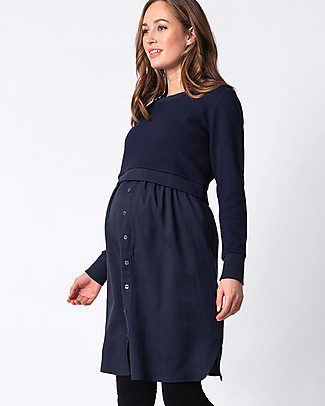 Seraphine Vestito Premaman e Allattamento Tulia - Navy - Maglia e Gonna Separabili Vestiti_