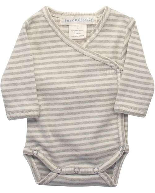 Serendipity Organics Body Neonato e Prematuri Cachi/Écru - Cotone Bio Body Manica Lunga