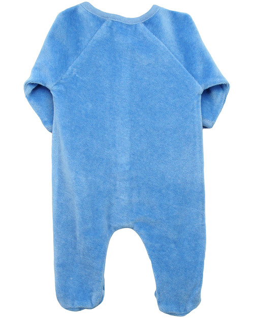 Serendipity Organics Tutina Neonati e Prematuri Ciniglia Blu - Cotone Bio Tutine Lunghe