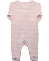 Serendipity Organics Tutina Neonati e Prematuri Righe Rosa/Écru - Cotone Bio Tutine Lunghe