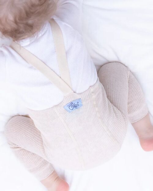 Silly Silas Calzamaglia con Bretelle senza Piedi - Cream Blend - 100% Cotone Bio Certificato GOTS Calze
