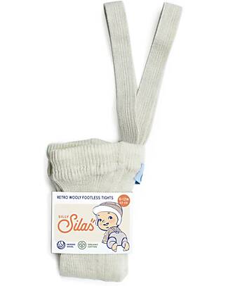Silly Silas Calzamaglia con Bretelle senza Piedi - Cream Blend - Lana Merino e Cotone Bio Calze