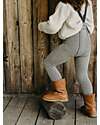 Silly Silas Calzamaglia con Bretelle senza Piedi - Granite Grey - Lana Merino e Cotone Bio Calze