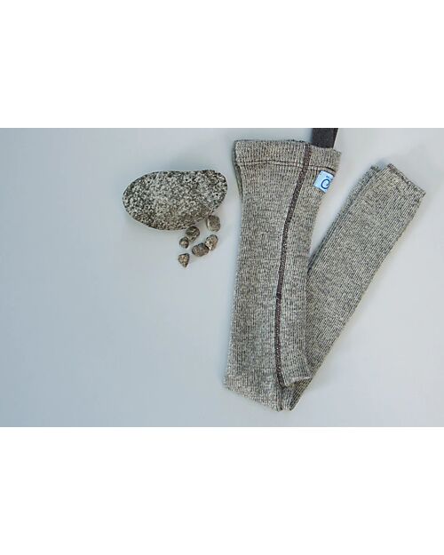 Silly Silas Calzamaglia con Bretelle senza Piedi - Granite Grey - Lana Merino e Cotone Bio Calze