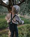 Silly Silas Calzamaglia Teddy con Bretelle senza Piedi - Grigio Scuro - Cotone Bio Calze