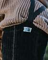 Silly Silas Calzamaglia Teddy con Bretelle senza Piedi - Grigio Scuro - Cotone Bio Calze