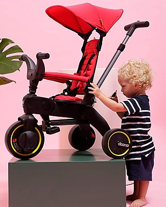 Simple Parenting Doona Liki Trike S3 Triciclo, Rosso - Compatto, da 1 a 3 Anni! Biciclette