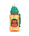 Skip Hop Borraccia da Viaggio Zoo con Cannuccia per Bambini, Riccio - Tappo Flip-Top! Borracce non Termiche