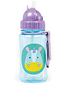 Skip Hop Borraccia da Viaggio Zoo con Cannuccia per Bambini, Unicorno - Tappo Flip-Top! Borracce non Termiche