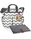 Skip Hop Borsa Fasciatoio Duo Signature, Grigio Zig Zag - Include materassino cambio! Borse Cambio