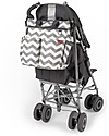 Skip Hop Borsa Fasciatoio Duo Signature, Grigio Zig Zag - Include materassino cambio! Borse Cambio