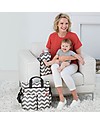Skip Hop Borsa Fasciatoio Duo Signature, Grigio Zig Zag - Include materassino cambio! Borse Cambio