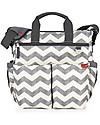 Skip Hop Borsa Fasciatoio Duo Signature, Grigio Zig Zag - Include materassino cambio! Borse Cambio