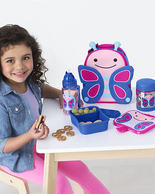 Skip Hop Contenitore Portapranzo, Farfalla - Perfetto per la Scuola o per il Parco! Contenitori Termici