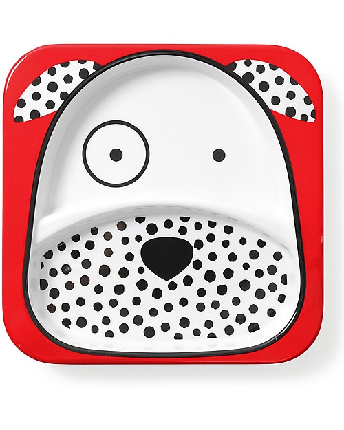 Skip Hop Piatto Zoo per Bambini, Dalmata - Diviso in due Sezioni! Piatti e Scodelle