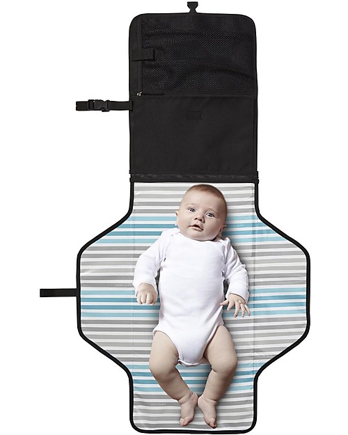 Skip Hop Pronto, Fasciatoio Portatile, Nero - Grande, imbottito, con tante tasche! Fasciatoi