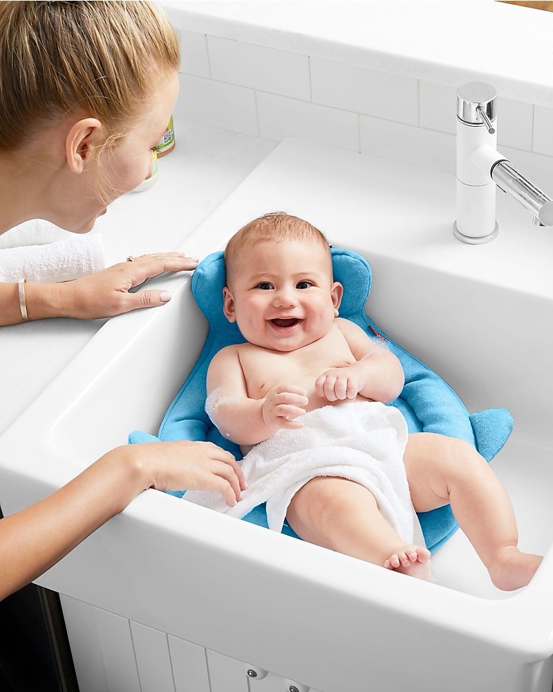 Vasca da bagno per bambini con cuscino, vasca da bagno pieghevole per  neonati, riduttore per bagnetto