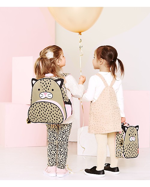 Skip Hop Zainetto Scuola per Bambine (dai 3 anni), Leopardo - Perfetto per l'Asilo Zaini Asilo