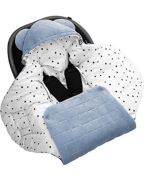 Sleepee Copertina Seggiolino Auto - Denim - 95 x 105 cm - Cotone Oeko-Tex Sacchi Passeggino