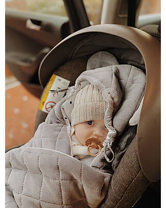 Sleepee Copertina Seggiolino Auto - Grigio - 95 x 105 cm - Cotone Oeko-Tex Sacchi Passeggino