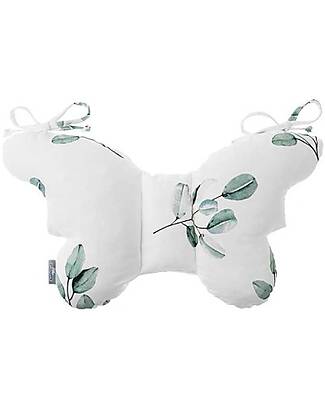 Sleepee Cuscino Farfalla - Eucalyptus - 100% Cotone Oeko-Tex - Protegge dai Sobbalzi Cuscini Arredo
