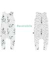 Sleepee Sacco Nanna Reversibile con Gambe - Eucalyuptus Black Dots - TOG 2.5 - Cotone Oeko-Tex Sacchi Nanna