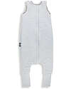 Sleepee Sacco Nanna Reversibile con Gambe - Grigio Melange - TOG 2.5 - Cotone Oeko-Tex Sacchi Nanna