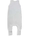 Sleepee Sacco Nanna Reversibile con Gambe - Grigio Melange - TOG 2.5 - Cotone Oeko-Tex Sacchi Nanna