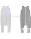 Sleepee Sacco Nanna Reversibile con Gambe - Grigio Melange - TOG 2.5 - Cotone Oeko-Tex Sacchi Nanna