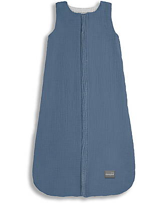Sleepee Sacco Nanna Reversibile - Petrolio - TOG 1.0 - Mussola di Cotone Oeko-Tex Sacchi Nanna