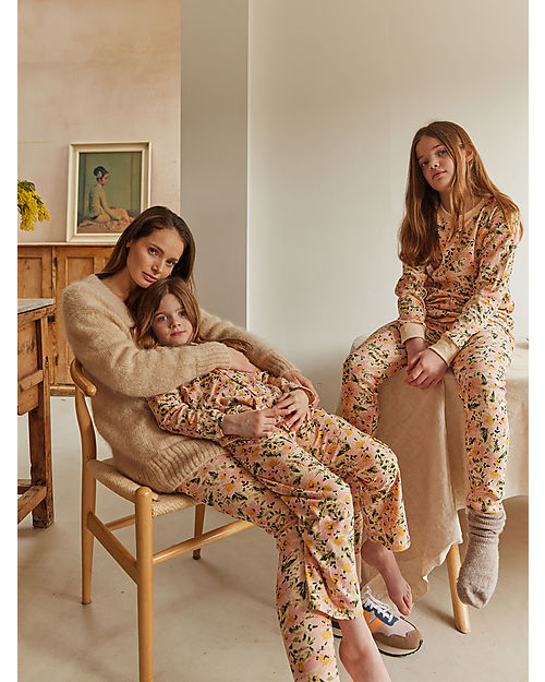 Sleepy Doe Pigiama a Maniche Lunghe - Floreale - 100% Cotone bio Pigiami