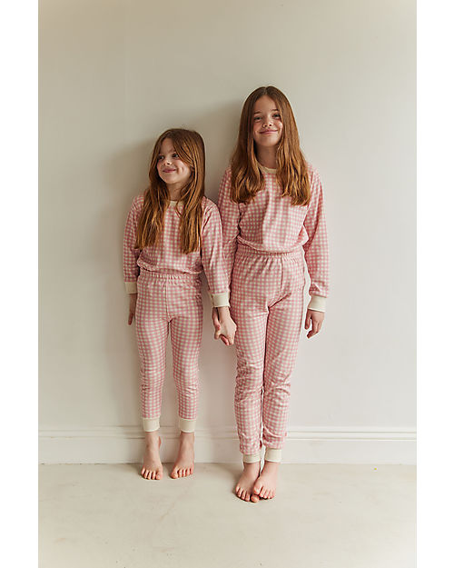 Sleepy Doe Pigiama a Maniche Lunghe - Quadri - 100% Cotone bio Pigiami